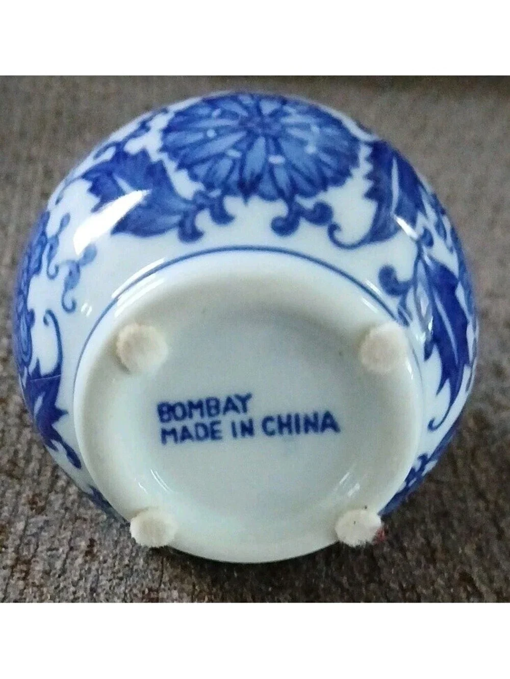 Vintage Bombay Blue and White Porcelain 5.25